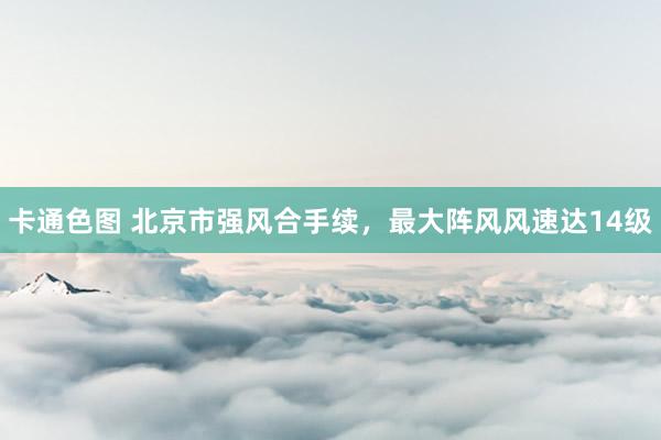 卡通色图 北京市强风合手续，最大阵风风速达14级